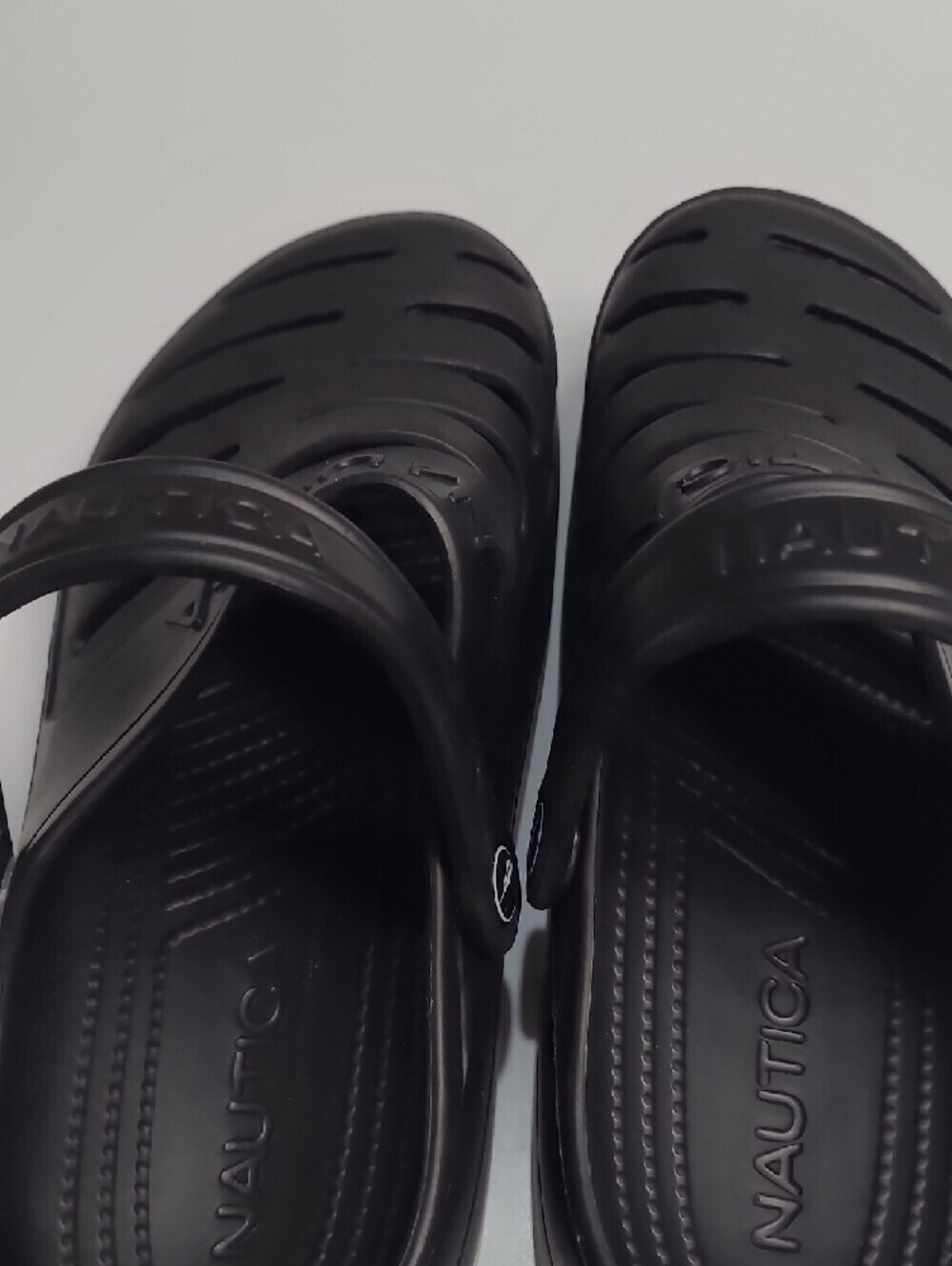 Nautica River Edge Unisex Black Ventilated Water Clogs - Size 10-Women 8-Men - Picture 9 of 14